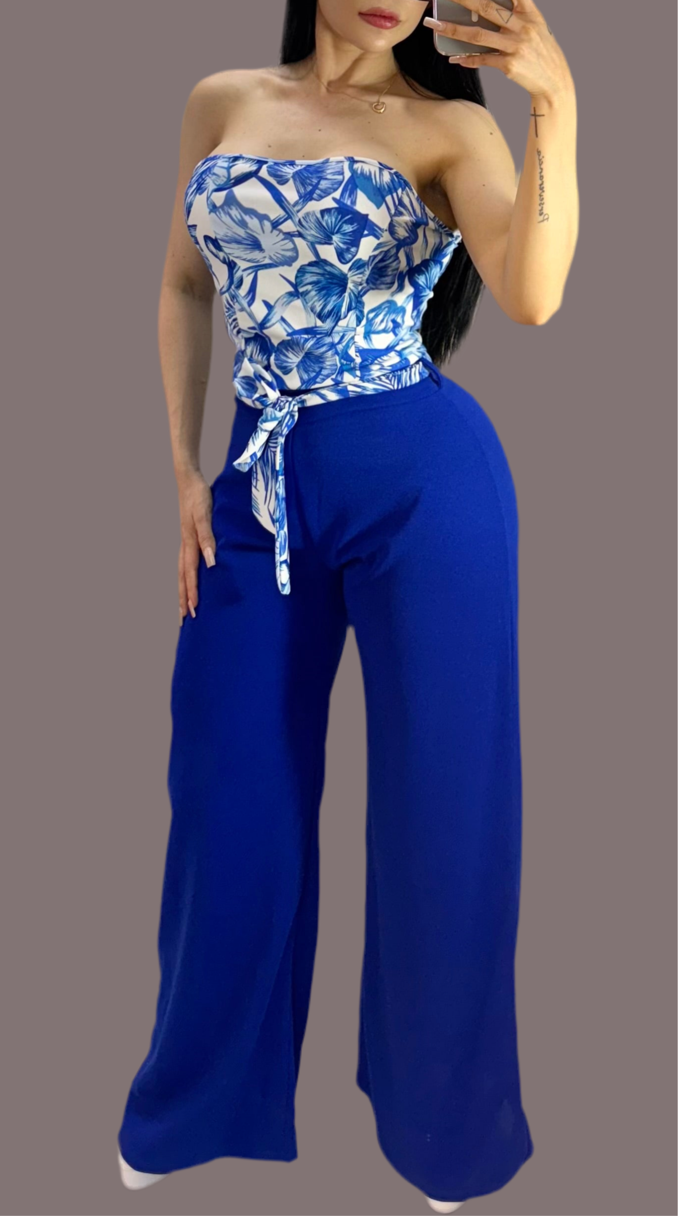 Palazzo straple floral