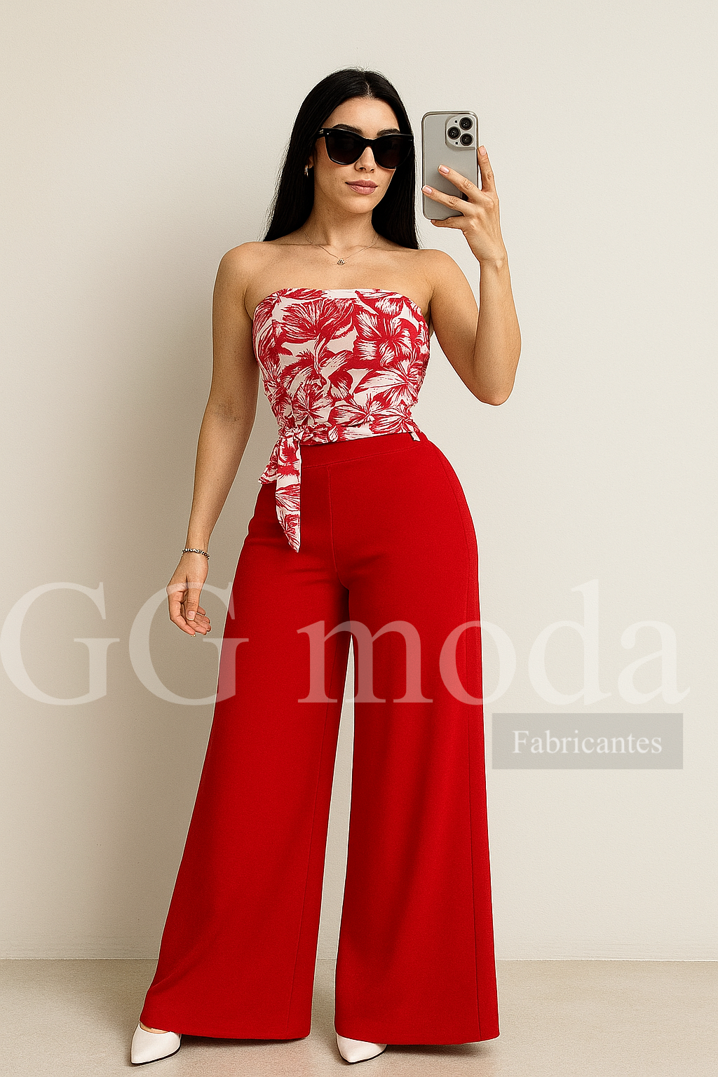 Palazzo straple floral